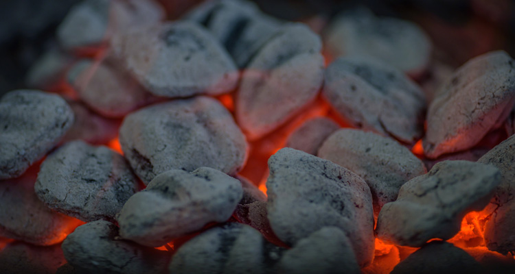 Hot Charcoal Briquettes