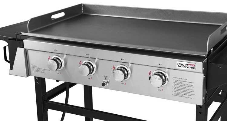 Royal Gourmet GB4001 4-Burner Propane Gas Grill Griddle Outdoor Flat Top