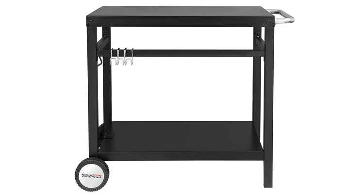 Royal Gourmet Double-Shelf Movable Grill Table