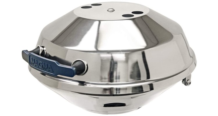 Magma Products Marine Kettle Charcoal Grill with Hinged Lid