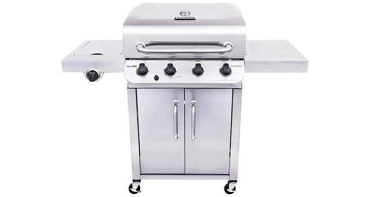 Char-Broil 4-Burner Stainless Steel Gas Grill With Cabinet