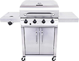 Char-Broil 4-Burner Stainless Steel Gas Grill With Cabinet