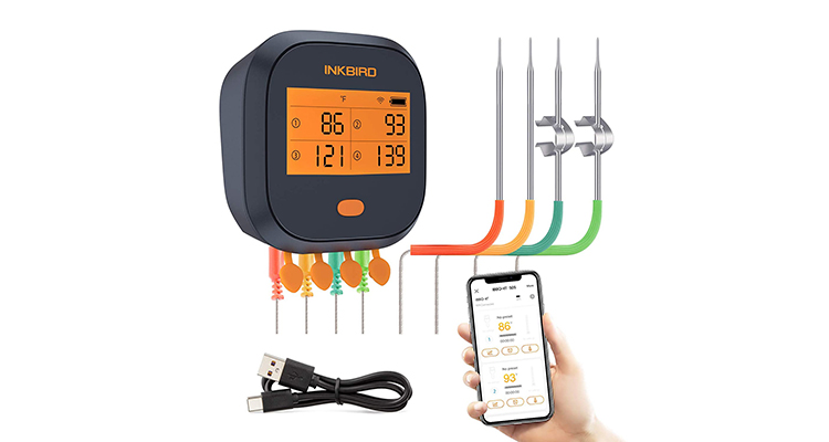 Inkbird IBBQ-4T Rechargeable Wireless BBQ Thermometer
