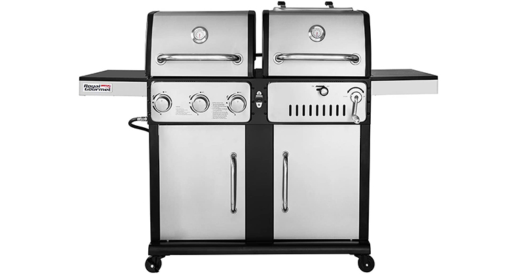 Royal Gourmet ZH3003s 3-Burner Charcoal and Gas Grill Combo