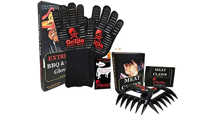 Grillin Chill Gear Meat Claws and Grilling Gloves