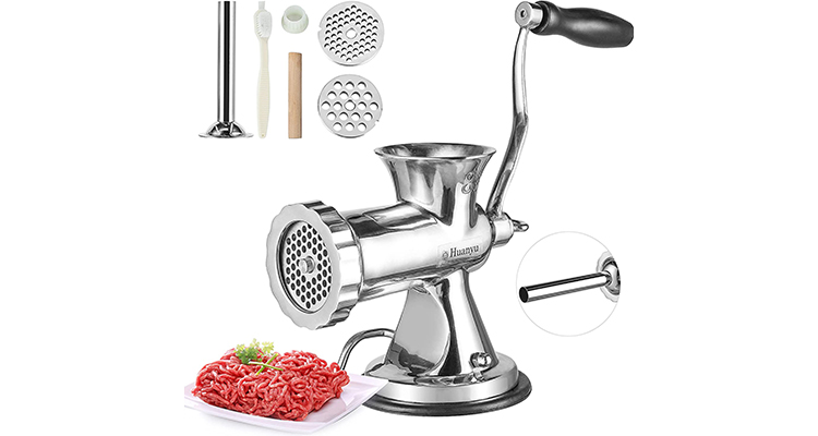 Huanyu Stainless Steel Manual Meat Grinder