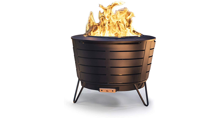 TIKI Brand 25-Inch Stainless Steel Fire Pit