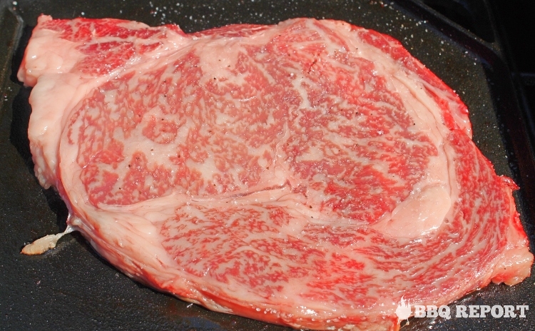 Wagyu on griddle