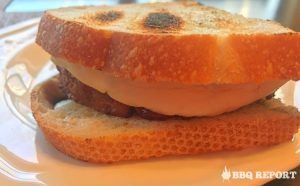 BBQ meatloaf sandwich