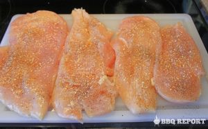 Seasoned chicken breasts