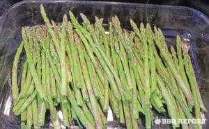 Asparagus on the tray